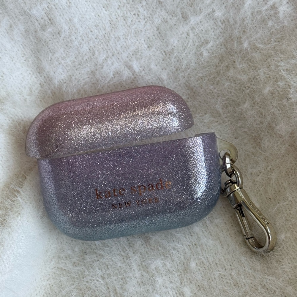 Kate Spade AirPod Pro ombré glitter case